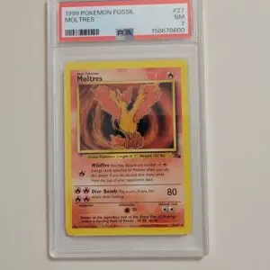 Moltres - Pokemon Fossil #27 - Near Mint PSA 7